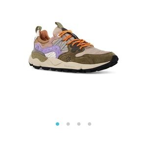 Flower Mountain Anthro Women's Athletic Sneakers in Olive and Lavender